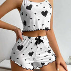 Amour noir sur fond blanc / S