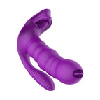Papillon portable télécommandé à langue lécheuse Chenille (Purple)