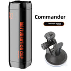 Commandant - Télescopique chauffant Black + ventouse Black