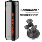 Commandant - Télescopique rotatif Black + ventouse Black