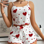 Amour rouge sur fond blanc / S